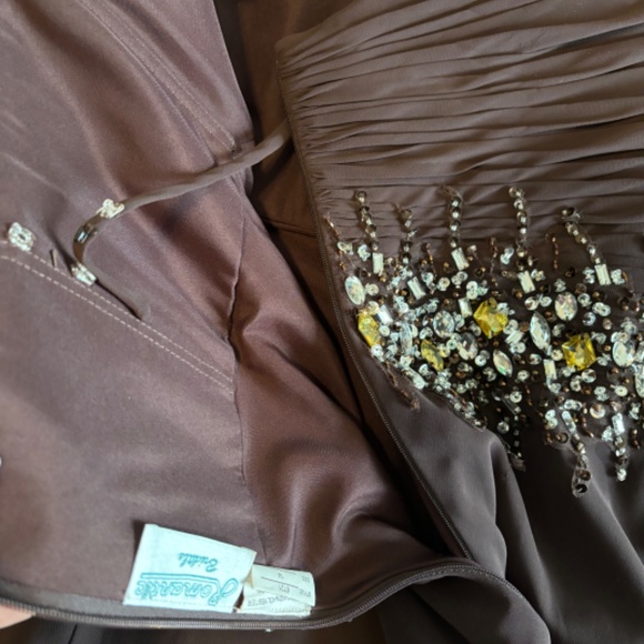 New Brown dress for prom, party, or other occasion NWT - Picture 5 of 6